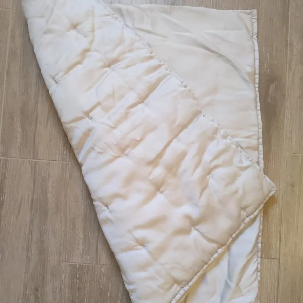West Elm Silky TENCEL Crescent Stitch Euro Sham Frost Gray